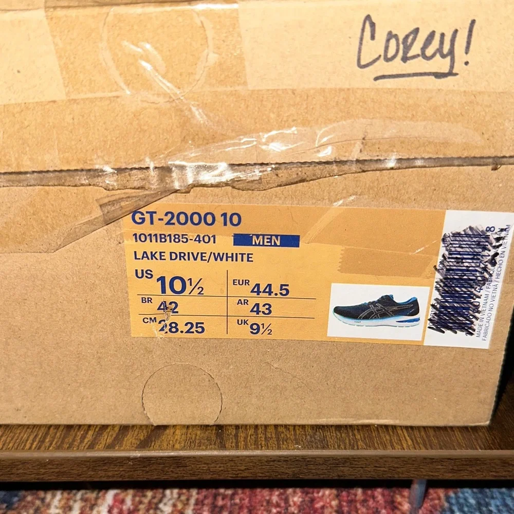 ASICS GT-2000 10 Running Shoes - Lake Drive Blue/White - Men 10.5